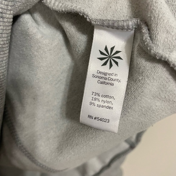 ATHLETA French Terry Track Pullover Sweatshirt Size S - Picture 3 of 5